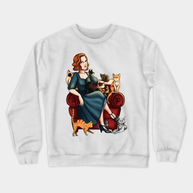 Cat Lady Crewneck Sweatshirt by Molly11